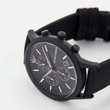 Buy Shop Emporio Armani Renato Chronograph Black Dial Black Nylon Strap Watch For Men - AR11457 USA Online
