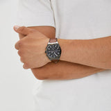 Buy Shop Fossil Everett Chronograph Grey Dial Brown Leather Strap Watch for Men - FS5799 USA Online