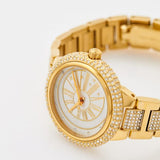 Buy Shop Michael Kors Taryn Mother of Pearl Dial Gold Steel Strap Watch For Women - MK6567 USA Online