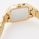 Buy Shop Guess Deco Quartz Crystals Gold Dial Gold Steel Strap Watch For Women - GW0472L2 USA Online