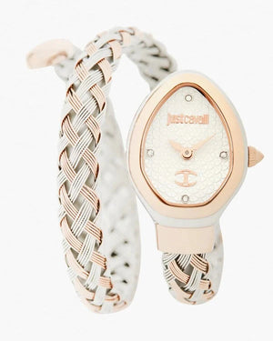 Buy Shop Just Cavalli Novara Silver Dial Two Tone Steel Strap Watch for Women - JC1L264M0075 USA Online