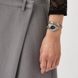 Buy Shop Just Cavalli Ferocious Blue Dial Silver Steel Strap Watch for Women - JC1L306M0015 USA Online