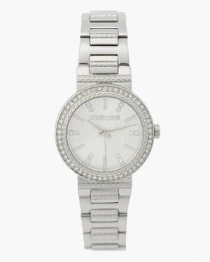 Buy Shop Just Cavalli Donna Glam Silver Dial Silver Steel Strap Watch for Women - RC5L098M0015 USA Online