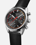 Buy Shop Tag Heuer Carrera Chronograph Black Dial Black Leather Strap Watch for Men - CBN201C.FC6542 USA Online