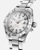 Buy Shop Tag Heuer Aquaracer Calibre 5 Automatic White Dial Silver Steel Strap Watch for Men - WAY2013.BA0927 USA Online