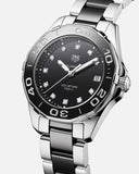Buy Shop Tag Heuer Aquaracer Quartz Black Dial Two Tone Steel Strap Watch for Women - WAY131C.BA0913 USA Online