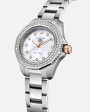 Buy Shop Tag Heuer Aquaracer Professional 200 Quartz Diamonds Mother of Pearl Dial Silver Steel Strap Watch for Women - WBP1451.BA0622 USA Online