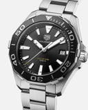 Buy Shop Tag Heuer Aquaracer Black Dial Silver Steel Strap Watch for Men - WAY111A.BA0928 USA Online