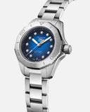 Buy Shop Tag Heuer Aquaracer Professional 200 Automatic Diamond Blue Dial Silver Steel Strap Watch for Women - WBP2411.BA0622 USA Online