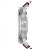 Buy Shop Fossil The Commuter White Dial Brown Leather Strap Watch for Men - FS5275 USA Online