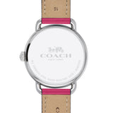 Buy Shop Coach Delancey White Dial Pink Leather Strap Watch for Women - 14502717 USA Online