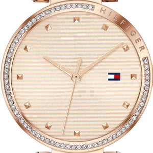 Buy Shop Tommy Hilfiger Lynn Quartz Rose Gold Dial Rose Gold Steel Strap Watch For Women - 1782237 USA Online