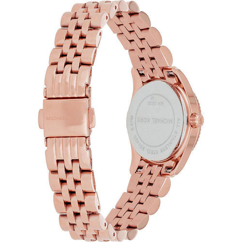 Buy Shop Michael Kors Lexington Quartz White Dial Rose Gold Steel Strap Watch For Women - MK3230 USA Online