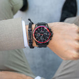 Buy Shop Tommy Hilfiger Mason Black Dial Black Rubber Strap Watch for Men - 1791793 USA Online