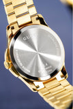 Gucci G Timeless Gold Dial Gold Steel Strap Watch For Women - YA126553