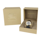 Buy Shop Burberry The City Gold Dial Black Leather Strap Watch for Men - BU2353 USA Online