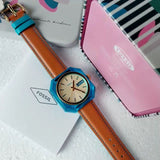 Buy Shop Fossil Candy White Dial Brown Leather Strap Watch for Men - ES3536 USA Online