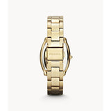 Buy Shop Fossil Wallace Gold Tone Dial Gold Steel Strap Watch for Women - ES3176 USA Online