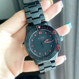 Buy Shop Gucci G Timeless Sport Black Dial Black Steel Strap Watch For Men - YA126230 USA Online