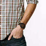 Buy Shop Fossil Machine Chronograph Black Dial Black Leather Strap Watch for Men - FS5586 USA Online