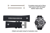 Buy Shop Diesel Mr Daddy Chronograph White Dial Black Leather Strap Watch For Men - DZ7125 USA Online