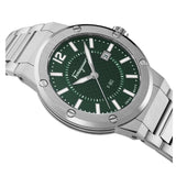 Salvatore Ferragamo F-80 Bracelet Green Dial Silver Steel Strap Watch For Men - SFHY00621