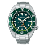 Buy Shop Seiko Prospex GMT Divers Automatic Marine Green Dial Silver Steel Strap Watch For Men - SPB381J1 USA Online