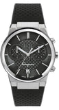 Buy Shop Salvatore Ferragamo Sapphire Chrono Black Dial Black Silicone Strap Watch for Men - SFME00121 USA Online