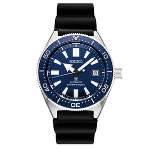 Buy Shop Seiko Prospex Analogue Automatic Diver Blue Dial Black Rubber Strap Watch For Men - SPB053J1 USA Online