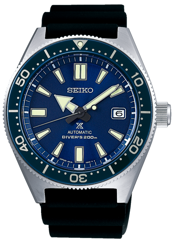 Buy Shop Seiko Prospex Analogue Automatic Diver Blue Dial Black Rubber Strap Watch For Men - SPB053J1 USA Online