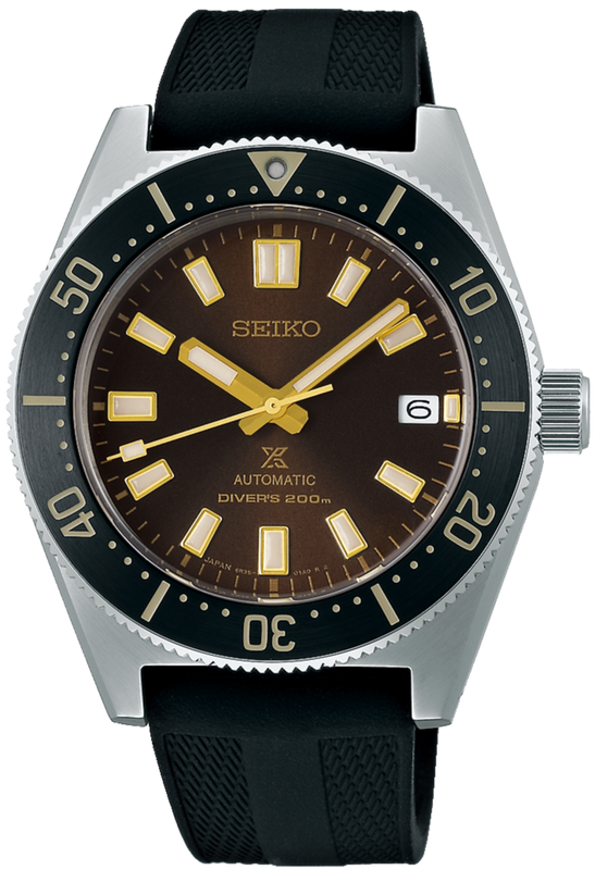 Buy Shop Seiko Prospex 1965 Diver's Modern Re-Interpretation Automatic Brown Dial Black Rubber Strap Watch For Men - SPB147J1 USA Online