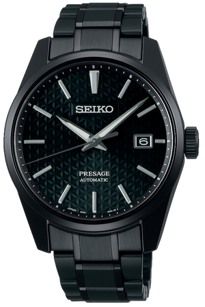 Buy Shop Seiko Presage Sharp Edged Series Black Dial Black Steel Strap Watch For Men - SPB229J1 USA Online