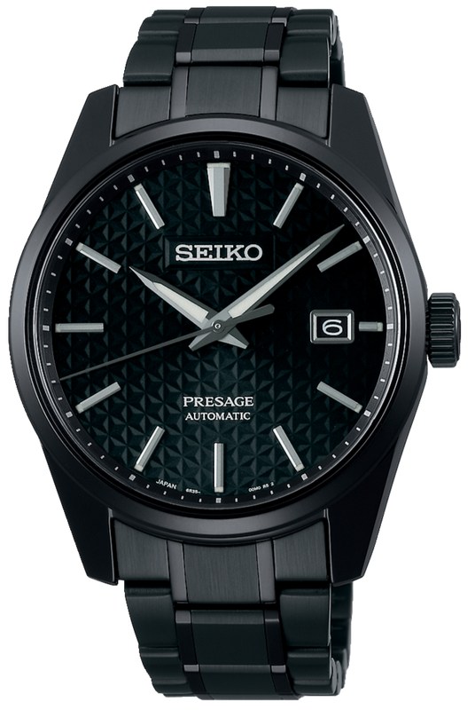 Buy Shop Seiko Presage Sharp Edged Series Black Dial Black Steel Strap Watch For Men - SPB229J1 USA Online