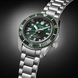 Buy Shop Seiko Prospex GMT Divers Automatic Marine Green Dial Silver Steel Strap Watch For Men - SPB381J1 USA Online
