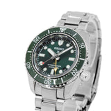 Buy Shop Seiko Prospex GMT Divers Automatic Marine Green Dial Silver Steel Strap Watch For Men - SPB381J1 USA Online