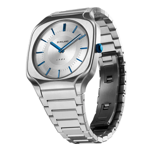 Buy Shop D1 Milano Square Silver Dial Silver Steel Strap Watch for Men - D1-SQBJ01 USA Online