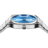 Buy Shop D1 Milano Square Maldives Sea Blue Dial Silver Steel Strap Watch for Men - D1-SQBJ05 USA Online