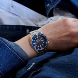 Buy Shop Seiko 5 Sports Automatic Analog Blue Dial Silver Steel Strap Watch For Men - SRPD51K1 USA Online