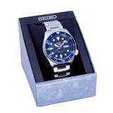 Seiko 5 Sports Automatic Analog Blue Dial Silver Steel Strap Watch For Men - SRPD51K1