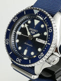 Seiko 5 Sports Automatic SKX Blue Dial Blue NATO Strap Watch For Men - SRPD51K2