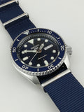 Seiko 5 Sports Automatic SKX Blue Dial Blue NATO Strap Watch For Men - SRPD51K2