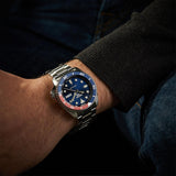 Buy Shop Seiko 5 Sports Automatic Blue Dial Silver Steel Strap Watch For Men - SRPD53K1 USA Online