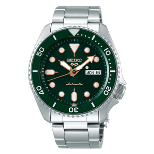 Buy Shop Seiko 5 Sports Automatic Analog Green Dial Silver Steel Strap Watch For Men - SRPD63K1 USA Online