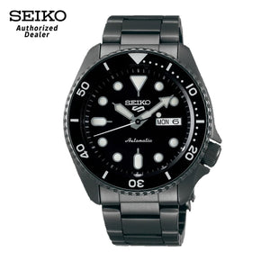 Buy Shop Seiko 5 Sports Automatic Black Dial Black Steel Strap Watch For Men - SRPD65K1 USA Online