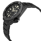 Seiko 5 Sports Automatic Black Dial Black Steel Strap Watch For Men - SRPD65K1