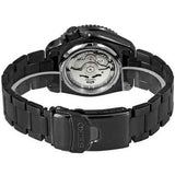 Seiko 5 Sports Automatic Black Dial Black Steel Strap Watch For Men - SRPD65K1