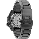 Seiko 5 Sports Automatic Black Dial Black Steel Strap Watch For Men - SRPD65K1