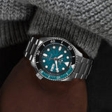 Buy Shop Seiko 5 Sports SKX Skeleton Green Dial Silver Steel Strap Watch For Men - SRPJ45K1 USA Online