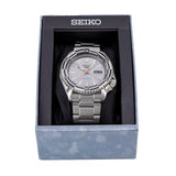 Seiko 5 Sports Special Edition Silver Dial Silver Steel Strap Watch For Men - SRPK09K1