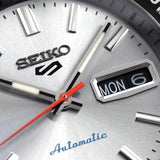 Seiko 5 Sports Special Edition Silver Dial Silver Steel Strap Watch For Men - SRPK09K1